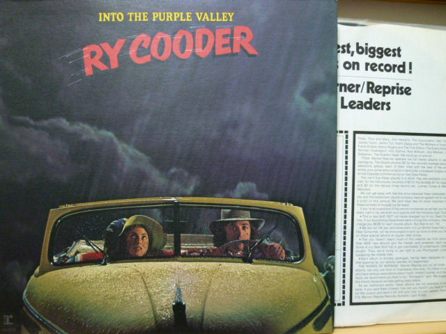 RY COODER　ライ・クーダー / Into The Purple Vally