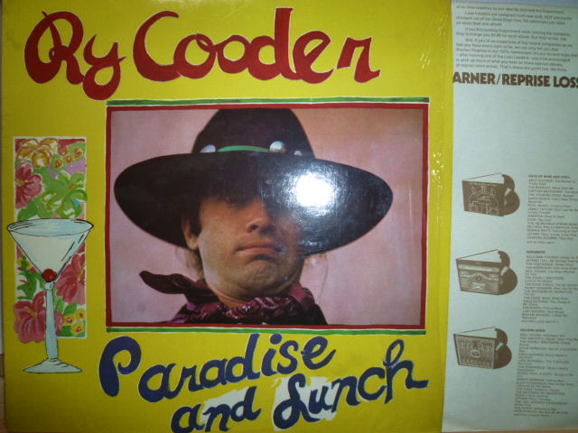 RY COODER　ライ・クーダー / Paradise and Lunch
