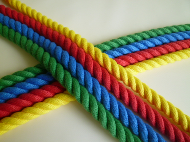 エステルスパンロープ　カラー　直径１０ｍｍ（切り売り品）メートル単位　最大２００mまで