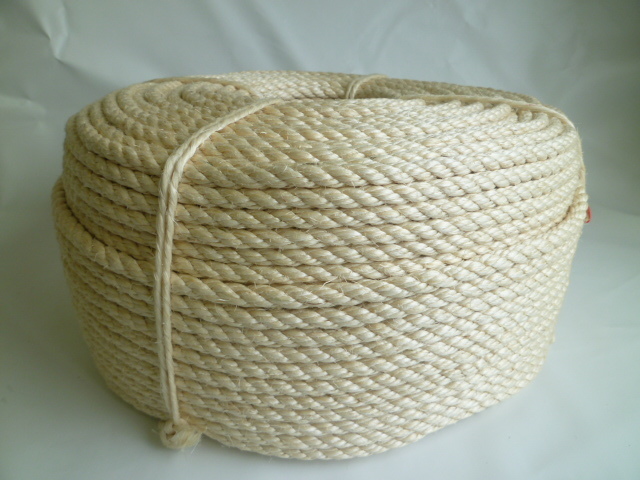 サイザル麻ロープ（ホワイトベージュ）直径９ｍｍ（２００メートル巻き）