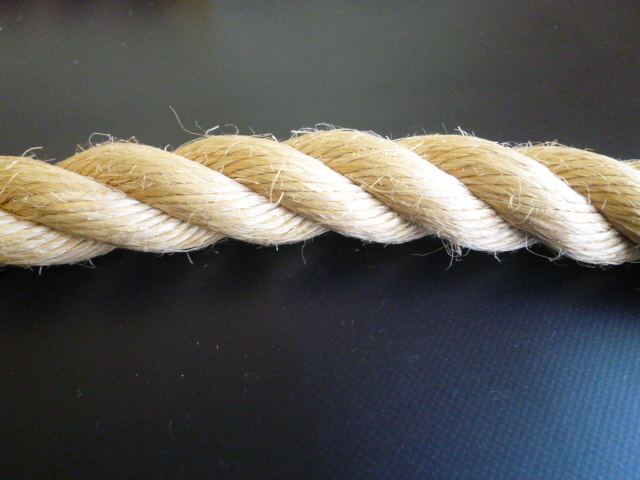 麻ロープ（染サイザル）　直径１８ｍｍ（切り売り品）メートル単位　最大１９９mまで　