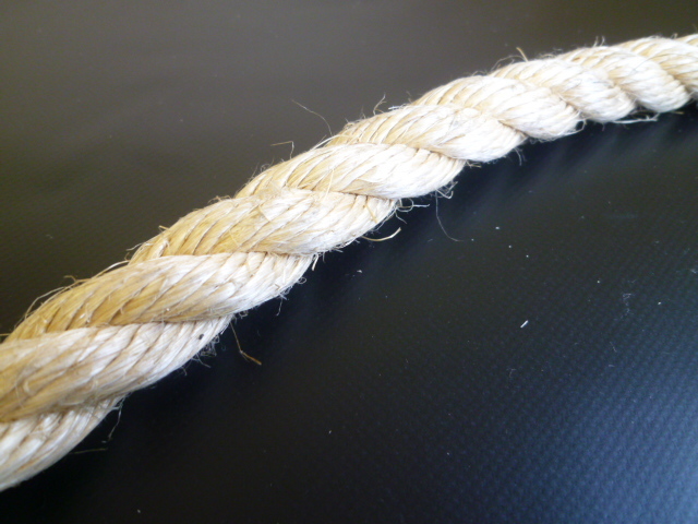 麻ロープ（染サイザル）　直径２０ｍｍ（切り売り品）メートル単位　最大１９９mまで　