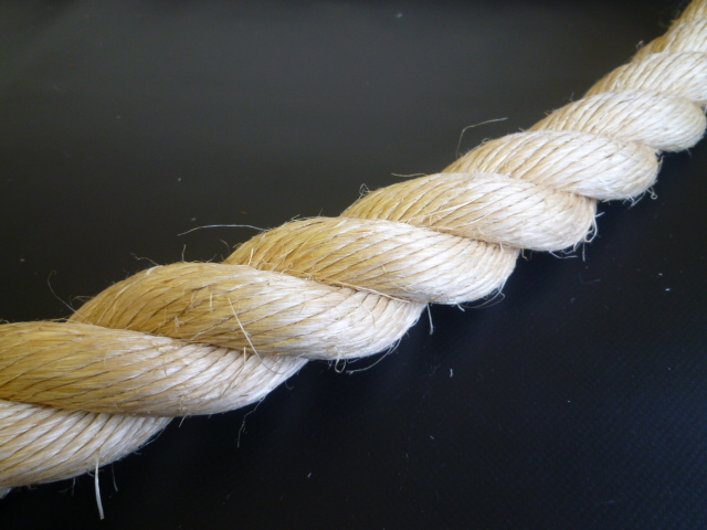 麻ロープ（染サイザル）　直径３０ｍｍ（切り売り品）メートル単位　最大９９mまで　