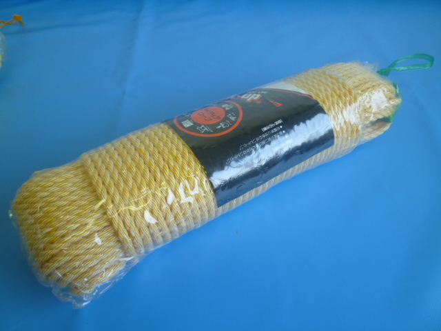 ハイクレロープ　黄　直径８ｍｍ（５０メートル巻き）