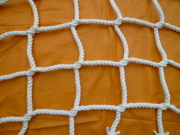 ロープネット　ビニロンロープ１２ｍｍ　１.０ｍ×２.０ｍ　目合い２０ｃｍ　受注生産品（少量在庫）