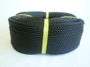 ポリエチレンロープ　黒色　直径４ｍｍ（２００メートル巻き）