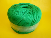 ポリエチレンロープ　グリーン色　直径３ｍｍ（トワイン巻き）