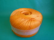 ポリエチレンロープ　オレンジ色　直径２ｍｍ（トワイン巻き）