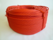 ポリエチレンロープ　赤色　直径１０ｍｍ（２００メートル巻き）