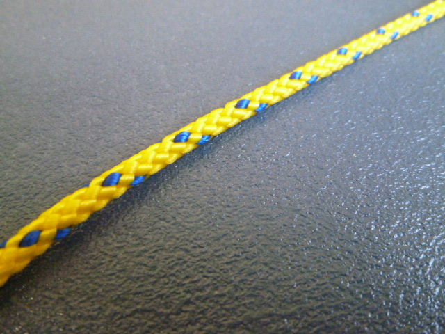 PPマルチコード　黄　直径３ｍｍ（切り売り品）メートル単位　最大２００ｍまで