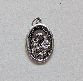 転売禁止　BOMAP 　イタリア　高品質合金ペンダントヘッド　メダイ　神秘　三位一体　HOLY　トリニティ　