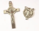 一般不可　転売不可　ロザリオ製作用　ロザリオセンターメダイクロスセット RO08091  ベネディクトクロス＆センターベネディクトメダイ