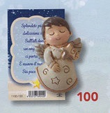 イタリア　ご降誕マグネット　 FBNATALE1100-100   小屋とキリスト降誕の場面を描いたマグネット　７×７センチ