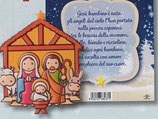 イタリア　ご降誕マグネット　 FBNATALE1100-3   小屋とキリスト降誕の場面を描いたマグネット　７×７センチ