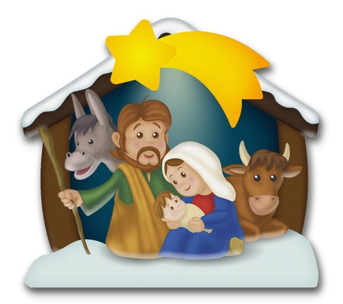 イタリア　ご降誕マグネット　 FBNATALE1100-303  小屋とキリスト降誕の場面を描いたマグネット　７×７センチ