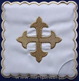 EU　HLCR120-007  教会典礼用　カリスリネン４点セット　ビサンチン　Chalice's linen set　