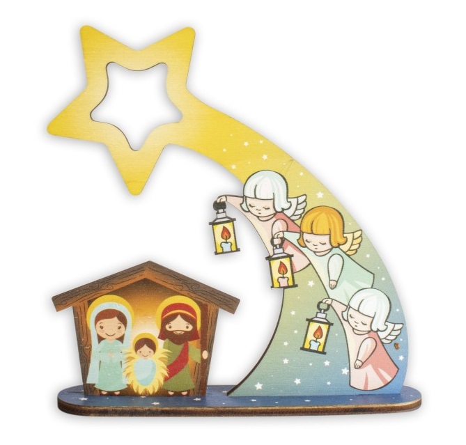 イタリア　ご降誕飾り　FBNATALE1250-1  子供向けのモジュール式クリスマスデコレーション