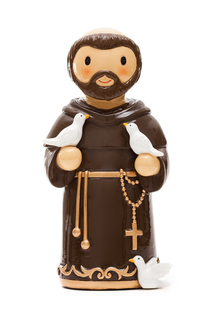 アメリカ　香港製　レジン　LDW   155260YX 　Saint Francis statue 　アッシジの聖フランシスコ