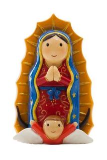 アメリカ　香港製　レジン　LDW　155121YX Lady of Guadalupe statue グアダルーペの聖母