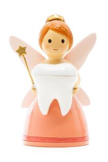 アメリカ　香港製　レジン　LDW　185446YX　 Tooth fairy light mint color statue　歯の妖精　サーモンカラー