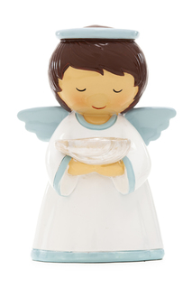 アメリカ　香港製　レジン　LDW　195115YX-1　Baby boy angel baptism　　洗礼　天使男の子