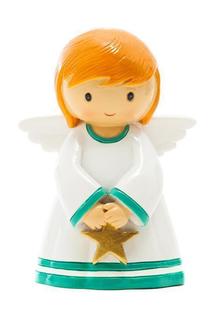 アメリカ　香港製　レジン　LDW 1852317YX　December Guardian Angel statue　１２月の守護天使　星