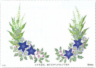 京都ヨルダン社　NKKH05　絵ハガキ　小さな花も　神さまからのおくりもの　1枚