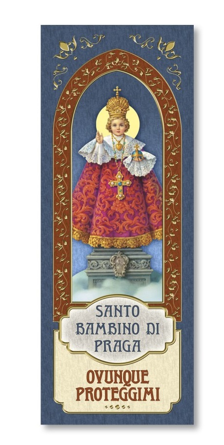 FRATELLI BONELLA　イタリア　金箔押紙のしおり   FB185-107　サントニーニョ　　 5.5 x 15 Cm　
