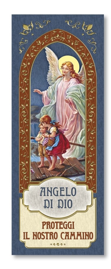 FRATELLI BONELLA　イタリア　金箔押紙のしおり   FB185-350　守護の天使   5.5 x 15 Cm　