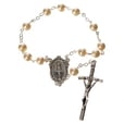 イタリア　 リング型一連ロザリオ　 Trinity chaplet 　トリニティ　パール調