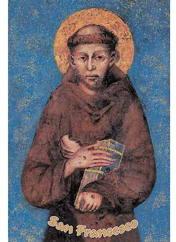HOLYART　SA0020251  イタリア　ご絵 小　本人に一番似ていると言われるご絵　アッシジのフランシスコ 4×７センチ