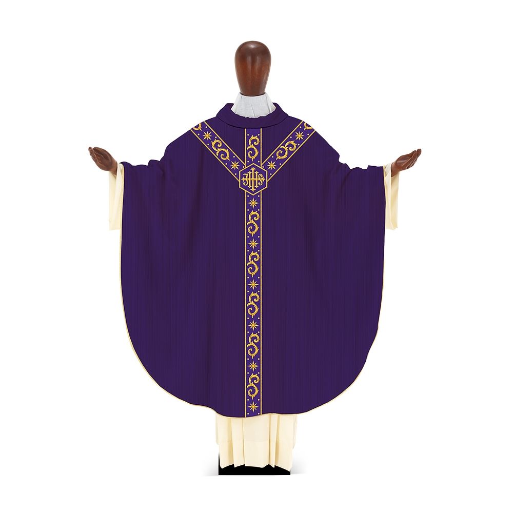 教会住所または寄進者宅のみお届け　イタリア  DESTA社  DBAROQUE226V　Chasuble 226 カズラ　 紫