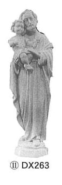 在庫限り　イタリア　アラバスター（雪花崗岩）製　１９センチ　聖ヨゼフ立像　 DX263