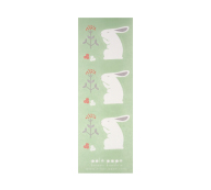 日キ販　TL002　ぽれぽれシール　うさぎ　みどり