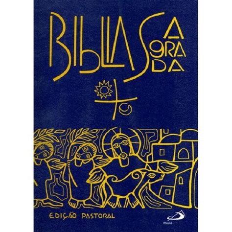 サンパウロ　ポルトガル語聖書　SP3948728068　Biblia Sagrada Pastoral - Media Capa Cristal - Paulus - Livrarias Curitiba