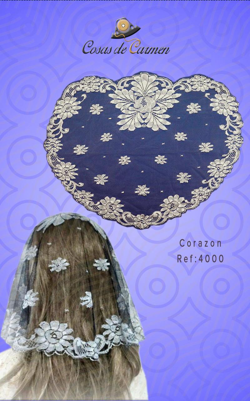 Dentelles Mery de Caudry 　CASAS DE CARMEN　フランス　パブテスマ　ヴェール　CORAZON　４０００　アイボリー