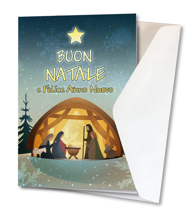 FRATELLI BONELLA　イタリア　封筒つきご絵カード　FB509-53   封筒付きパール紙クリスマスカード