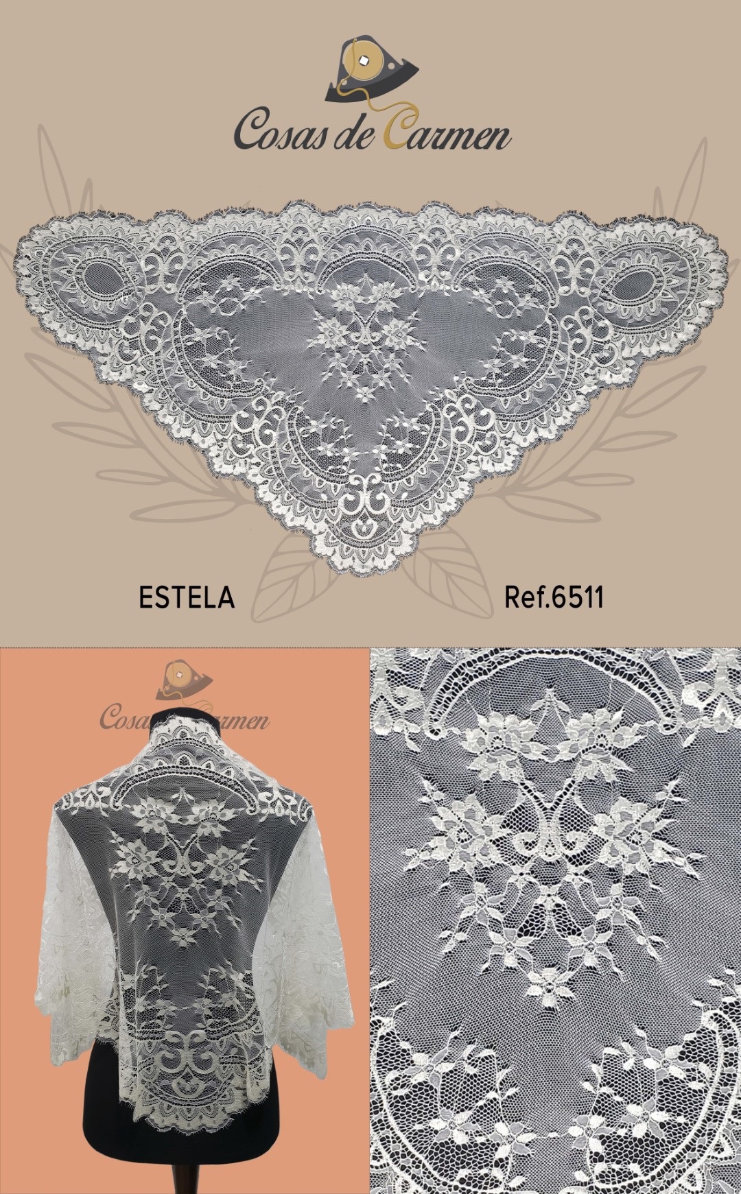 CASAS DE CARMEN　フランスヴェール　ESTELA　６５１１　オックスフォードグレー