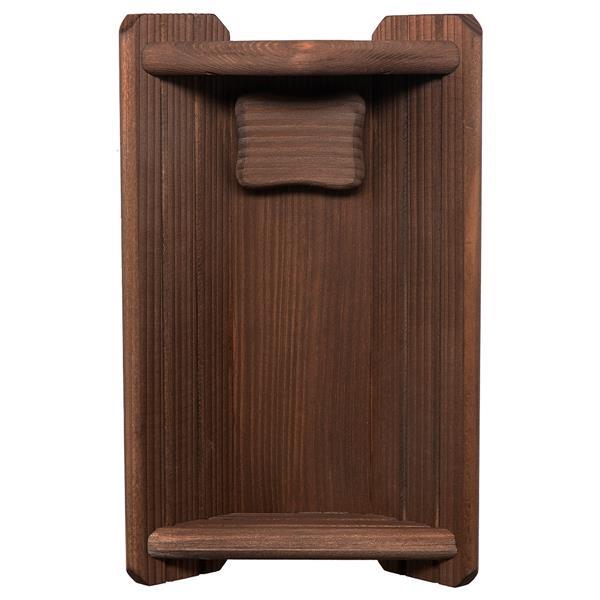 ULPE WOOD ART　イタリア　木製　かいばおけ　２０×１３×高さ８センチ　