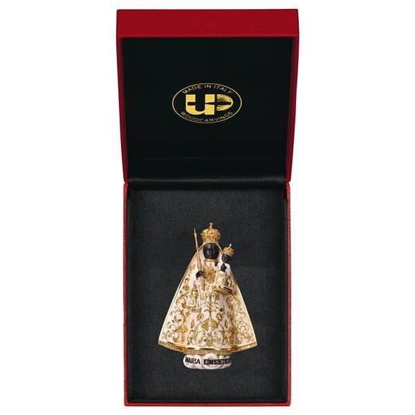 ULPE WOOD ART　イタリア　木彫  アインジーデルンの聖母子　白　７センチ　OUR LADY OF EINSIEDELN 　UP078000E7W