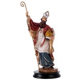 イタリア　レジン像　HAST008233　ご像　樹脂　聖アンブローズ　13 cm　 resitn  statue 13 cm