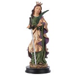 イタリア　レジン像　HAST008238　ご像　樹脂　アレクサンドリアの聖カテリーナ　13 cm　 resitn  statue 13 cm