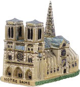 ポーランドガラス細工　　IMPULS　　A2782　Notre Dame Cathedral　がんばれノートルダム大聖堂