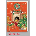 チキュウグリーディングス　クリスマスカード　S280-44　日本製 聖句付