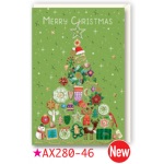 チキュウグリーディングス　クリスマスカード　S280-46　日本製 聖句付