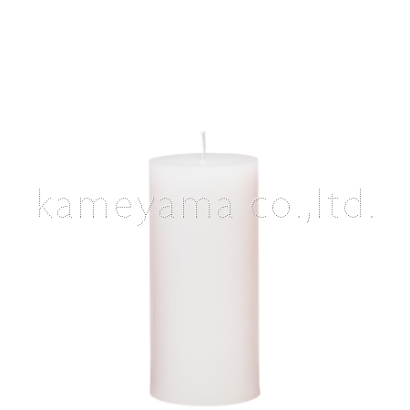 ネコポス/コンパクト便不可　カメヤマ　KCA10400057W　教会用 10400057W　６インチラウンド（セロハンなしタイプ／直径6.5cm×高さ14.5cm】）　「　ホワイト　」