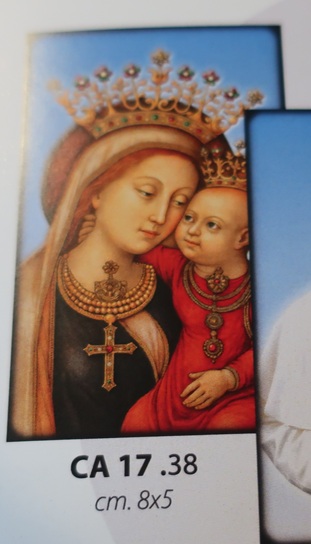 一般不可　転売不可　イタリア　教皇レオ１４世　LALCA1738　 善き勧めの聖母　マグネット　８×５センチ