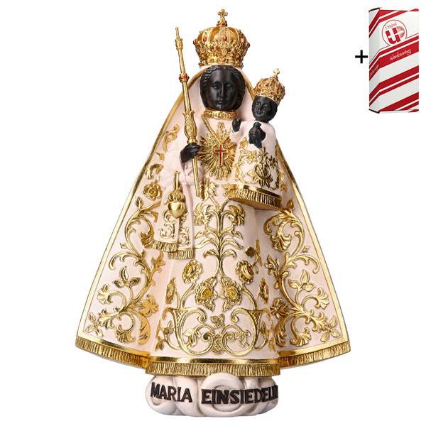 ULPE WOOD ART　イタリア　木彫　アインジーデルンの聖母子　１２センチ 白　OUR LADY OF EINSIEDELN + GIFT BOX　UP078000B12W
