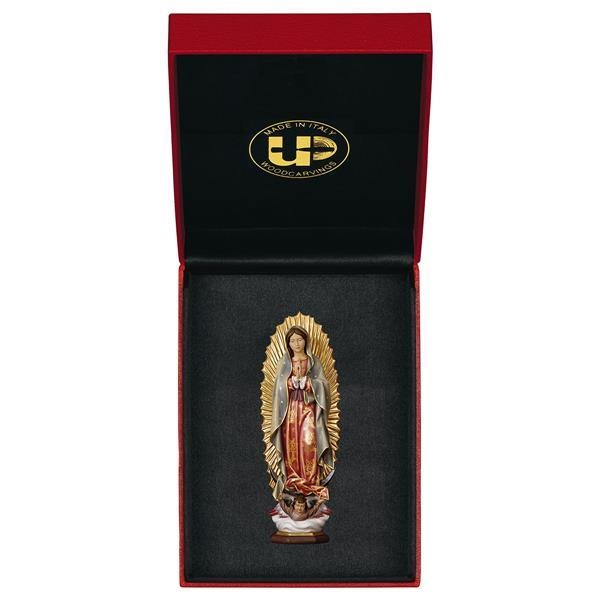 ULPE WOOD ART　イタリア　木彫　グアタルーペの聖母　７～8センチ  OUR LADY OF GUADALUPE + CASE UP075000E7-8