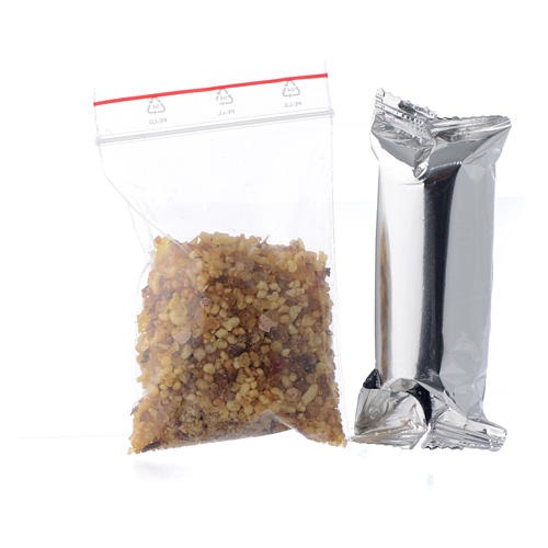 イタリア　HLGR006001-5　Incense and Charcoal set　Marcus,マルコ　の香り　炭５回分　香粒５回分